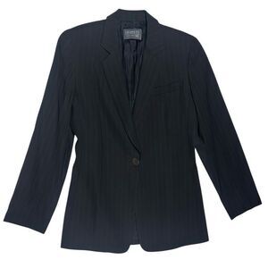 Lafayette 148 New York Charcoal Striped Blazer